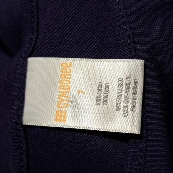 Gymboree girls blue top size 7 has hole on cuff, free with $20 purchase - Picture 2 of 3